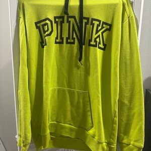 PINK Victoria's Secret Lime Green Hoodie